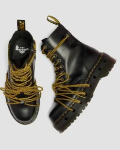 Jadon XL Leather Platform -maiharit in Musta