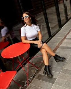 Jesy Sendal Leather -korkokengät in Musta