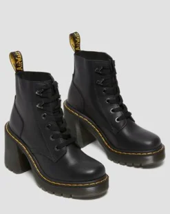 Jesy Sendal Leather -korkokengät in Musta