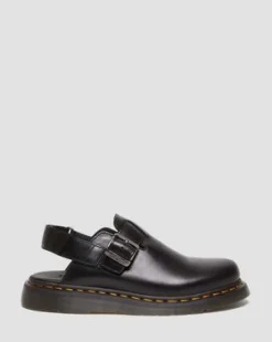 Jorge II Brando Leather Slingback Mules -lipokkaat in Musta