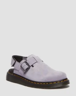 Jorge II Suede Mules in Violetti