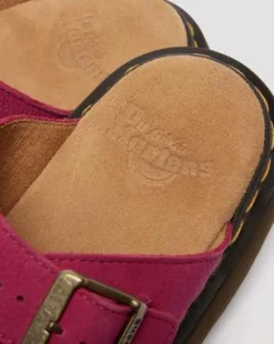 Josef Nubuck Leather Slide -sandaalit in Vaaleanpunainen