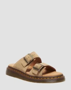 Josef Suede Slide -sandaalit in Gyldenbrun