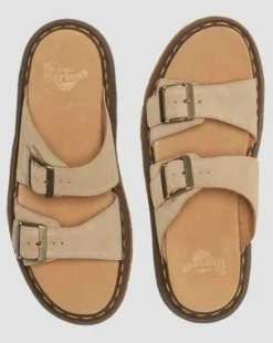Josef Suede Slide -sandaalit in Gyldenbrun