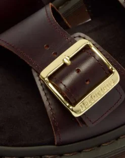 Josef Two Strap Atlas Leather -sandaalit in Charro