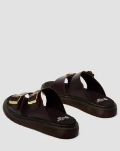 Josef Two Strap Atlas Leather -sandaalit in Charro