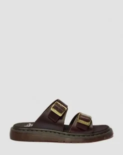 Josef Two Strap Atlas Leather -sandaalit in Charro