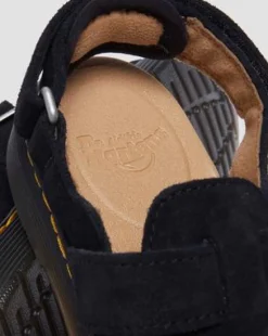 Junior Jorgie Suede Mules in Musta