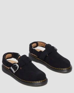 Junior Jorgie Suede Mules in Musta