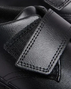 Junior Kamron Leather Strap Velcro Oxford -kengät in Musta