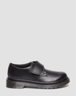 Junior Kamron Leather Strap Velcro Oxford -kengät in Musta