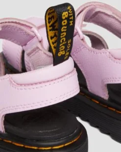 Junior Klaire Athena Leather Strap Velcro -sandaalit in Vaaleanrose