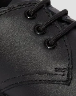 JUNIOR 1461 LEATHER SHOES in Musta