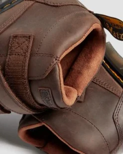 Junior Raffe Easy-On Leather -maiharit in Tummanruskea