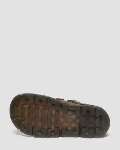 Junior Raffe Easy-On Leather -maiharit in Tummanruskea