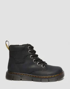 Junior Raffe Leather -nilkkurit in Musta