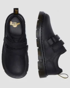 Junior Raffe Leather Strap -kengät in Musta