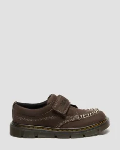 Junior Raffe Strap Tumbled Nubuck Strap -kengät in Tummanruskea