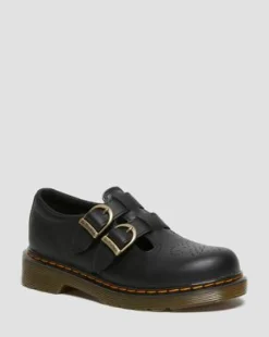 Junior 8065 Softy T Leather Mary Jane -kengät in Musta