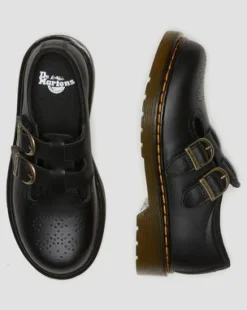 Junior 8065 Softy T Leather Mary Jane -kengät in Musta