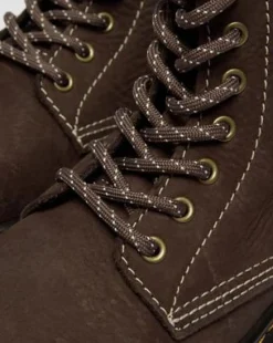 Junior 1460 Tumbled Nubuck -maiharit in Tummanruskea