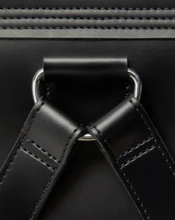 Kiev Leather Box Laptop -reppu in Musta
