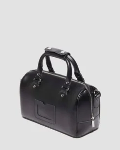 Kiev Leather Top Handle -laukku in Musta