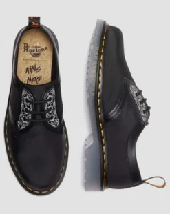 1461 King Nerd Leather Shoes in Musta