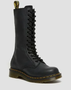 Korkeavartiset 1B99 Virginia Leather High -maiharit in Musta
