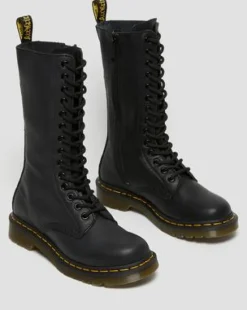Korkeavartiset 1B99 Virginia Leather High -maiharit in Musta