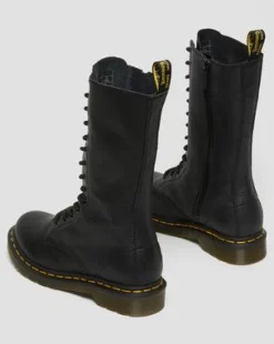 Korkeavartiset 1B99 Virginia Leather High -maiharit in Musta
