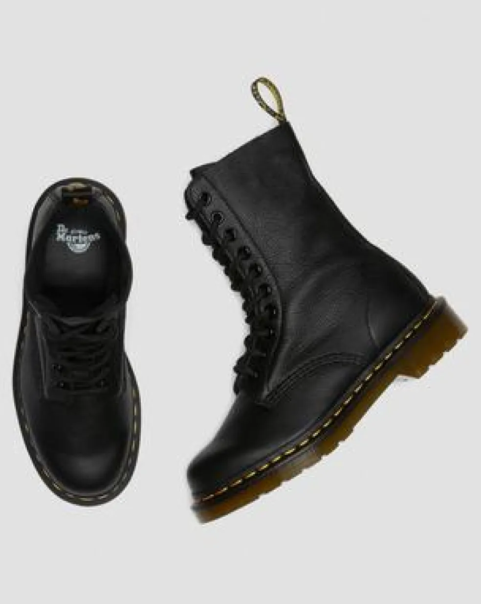 Korkeavartiset 1490 Virginia Leather High -maiharit in Musta