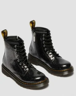 LASTEN 1460 GLITTER-KIILTONAHKAMAIHARIT in Musta & Hopea