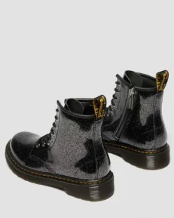 LASTEN 1460 GLITTER-KIILTONAHKAMAIHARIT in Musta & Hopea