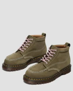 Lowell Chukka Nubuck Moc Toe -nilkkurit in Oliivi Vihreä