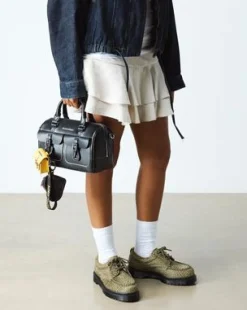 Lowell Hair On Leather Moc Toe -kengät in Oliivi Vihreä