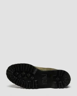 Lowell Hair On Leather Moc Toe -kengät in Oliivi Vihreä