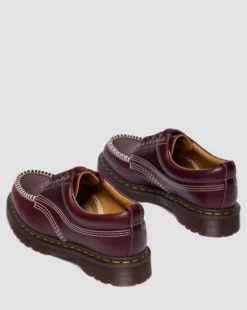 Lowell Leather Moc Toe -kengät in Kirsikanpunainen