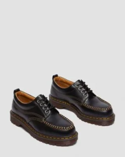 Lowell Leather Moc Toe -kengät in Musta