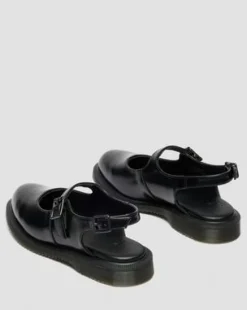 Madaline Mary Jane Smooth Leather Sling Back -kengät&nbsp; in Musta