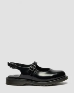 Madaline Mary Jane Smooth Leather Sling Back -kengät&nbsp; in Musta
