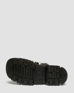 Mattison Slide Dalmatian Hair On Leather -sandaalit in Kerma & Musta