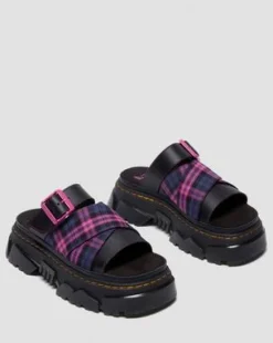 MATTISON SLIDE SLIP ON -SANDAALIT in Musta & Vaaleanpunainen Monivärinen