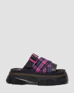 MATTISON SLIDE SLIP ON -SANDAALIT in Musta & Vaaleanpunainen Monivärinen