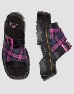 MATTISON SLIDE SLIP ON -SANDAALIT in Musta & Vaaleanpunainen Monivärinen