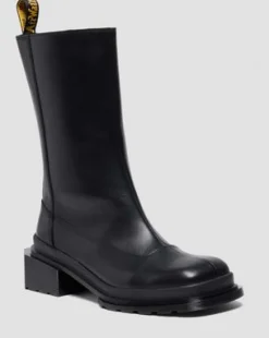 MAYBOLE HI SQUARE TOE – NAHKAISET CHELSEA-BOOTSIT in Musta