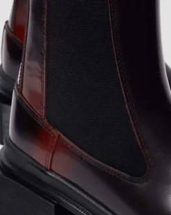 Maybole Leather Square Toe Chelsea -nilkkurit in Musta