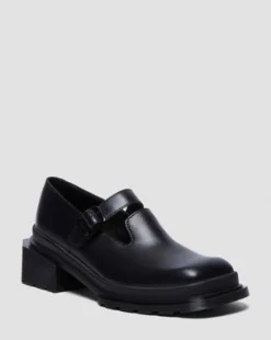Maybole Leather Square Toe Mary Jane -kengät in Musta
