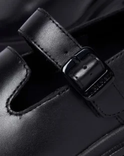 Maybole Leather Square Toe Mary Jane -kengät in Musta
