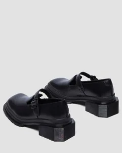 Maybole Leather Square Toe Mary Jane -kengät in Musta
